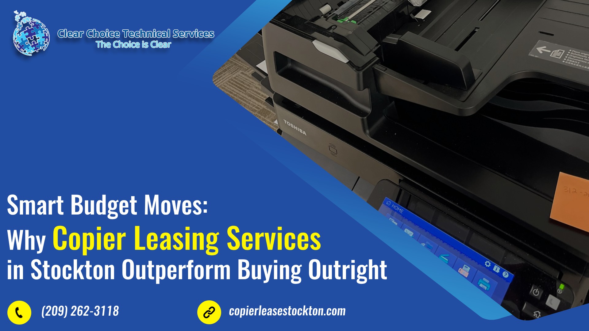 Read more about the article Smart Budget Moves: Why Copier Leasing Services in Stockton Outperform Buying Outright