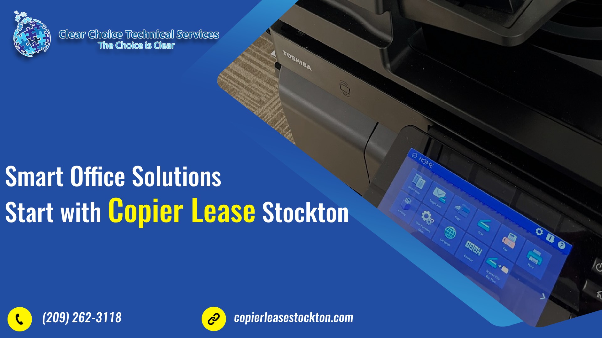 Smart Office Solutions Start with Copier Lease Stockton